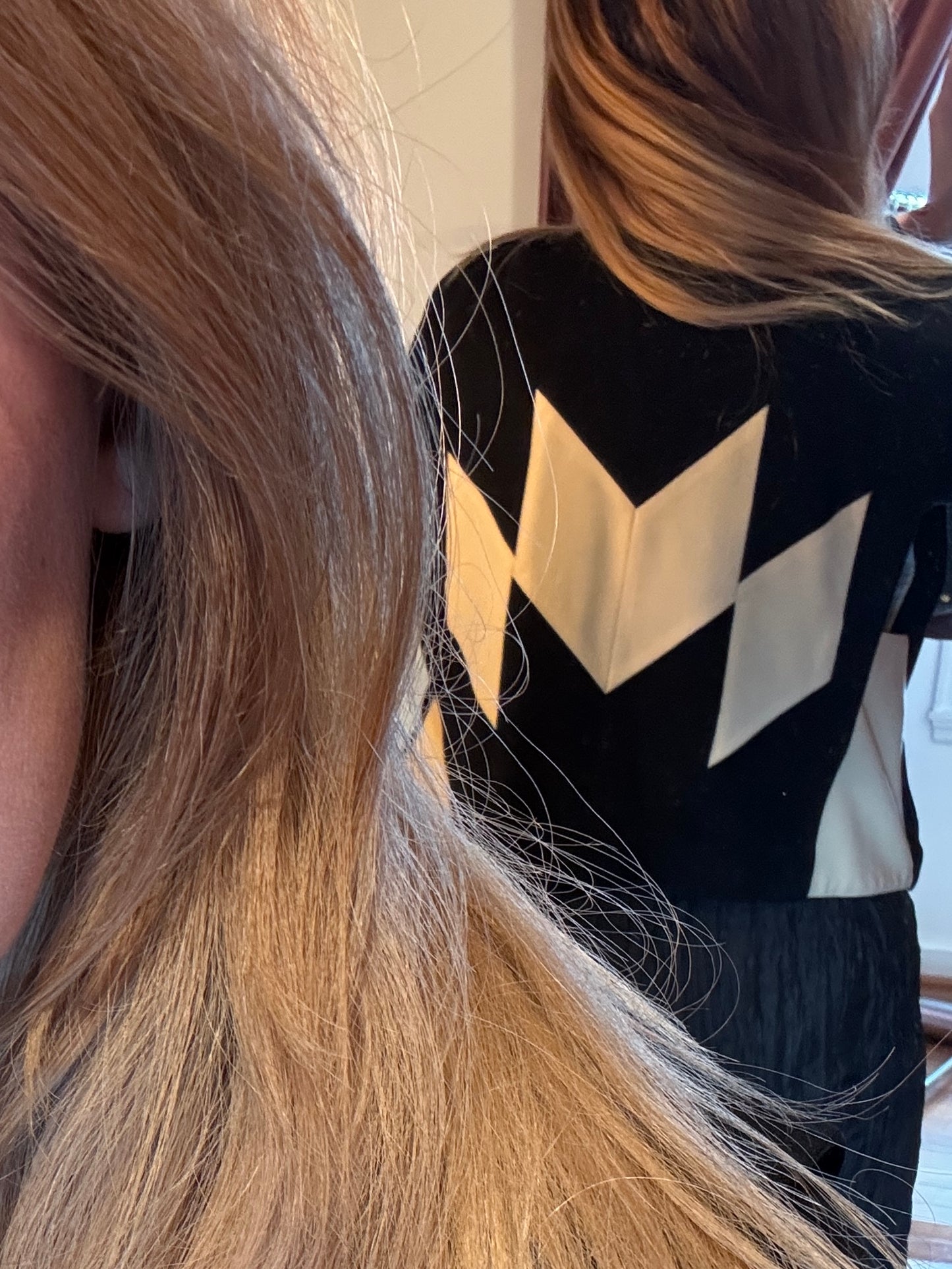 60s/70s Geometric Wool Top/Vest (S/M)