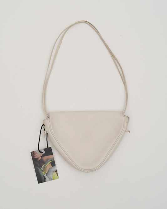 SS2021 CELINE White Signature Triangle Bag