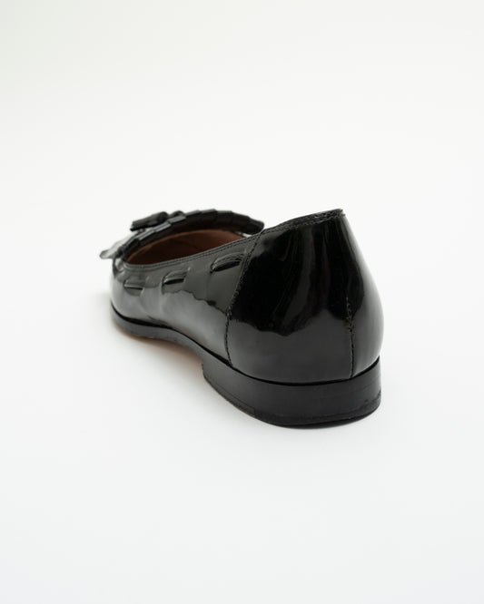 AW2012 MIU MIU Black Patent Moccasins (35)