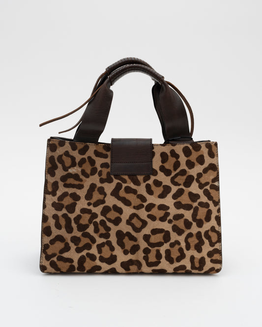 2000s DOLCE & GABBANA Leopard Pony Hair Bag
