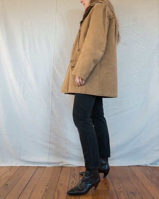 Vintage Canvas Shearling Jacket (M/L)