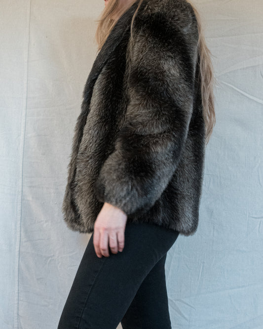 Vintage JORDACHE Faux Fur Jacket (XS/S)