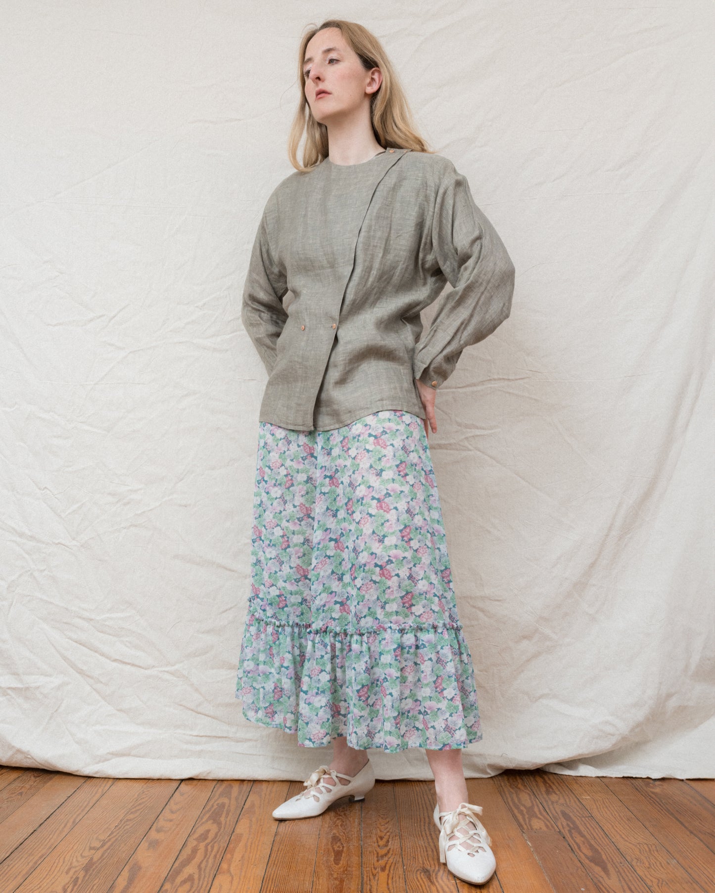 Vintage CALVIN KLEIN Linen Jacket (S/M)