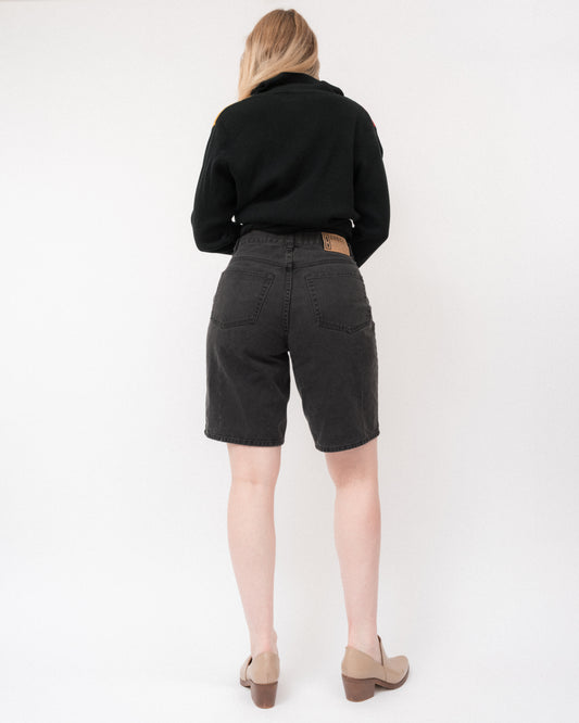 Vintage Charcoal Denim Shorts (M/L)