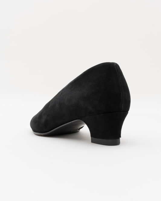90s PRADA Black Suede Heels (34.5)