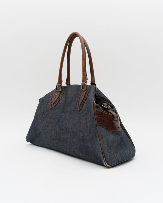 2000s FENDI Denim Etniko Du Jour Bag