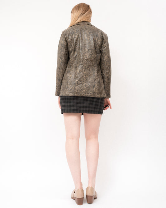 Vintage Vegan Snakeskin Jacket (S)