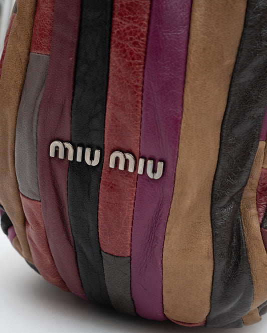2000s MIU MIU Multicolor Patchwork Leather Bag
