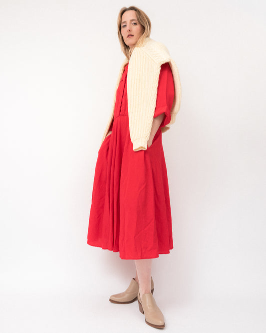 Vintage Chunky Knit Sweater (S/M)