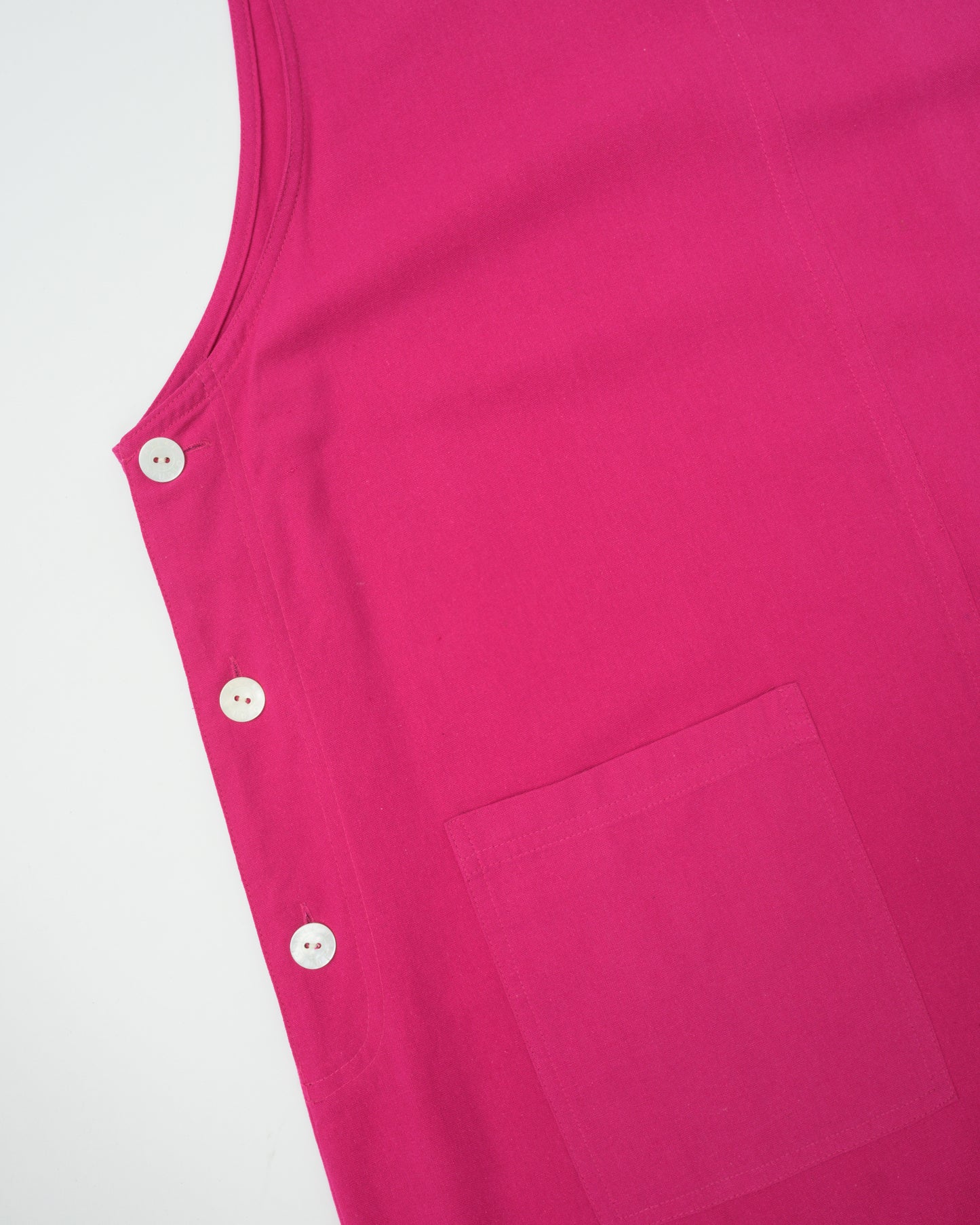 Vintage Fuchsia Silk Dress (S-L)