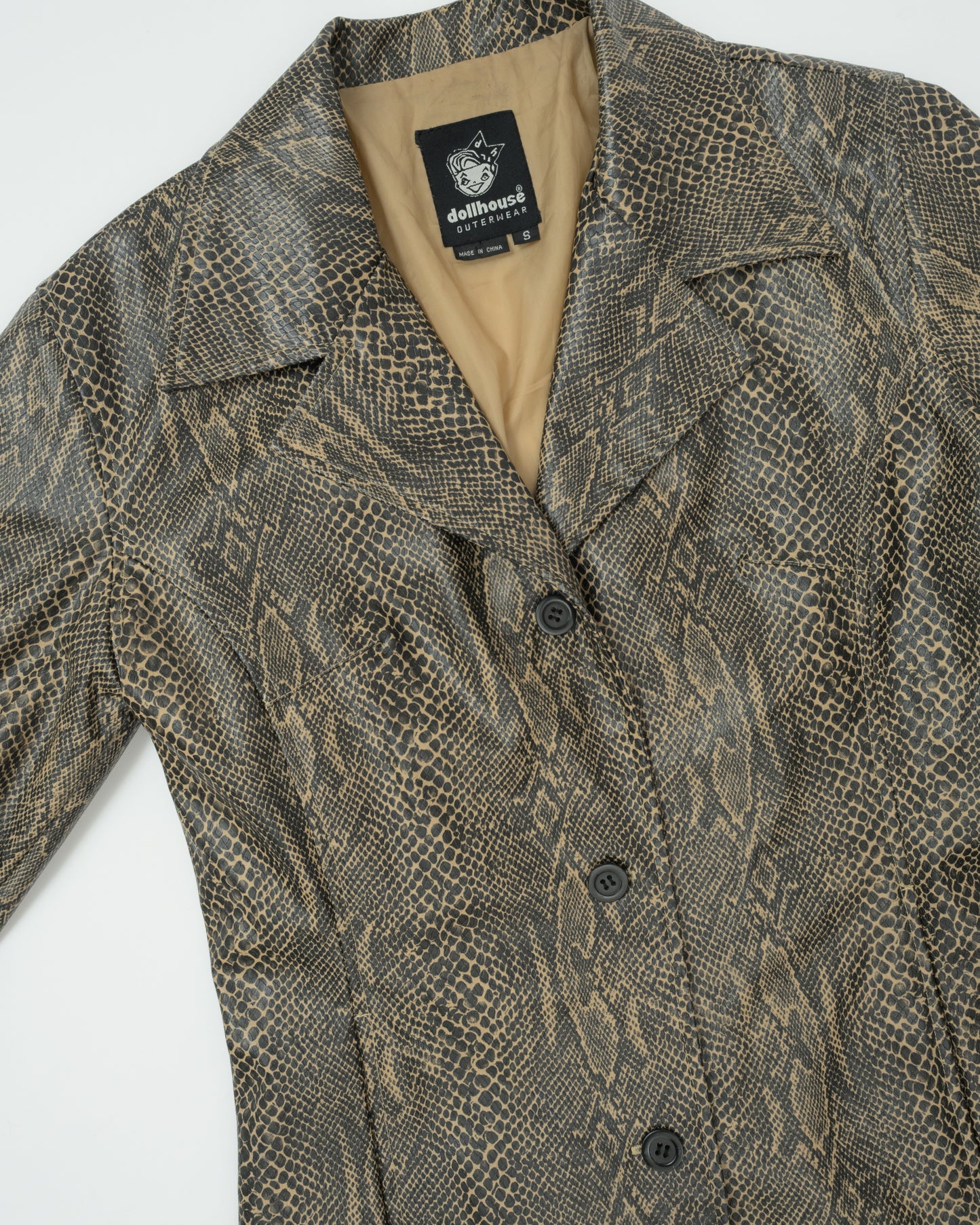 Vintage Vegan Snakeskin Jacket (S)