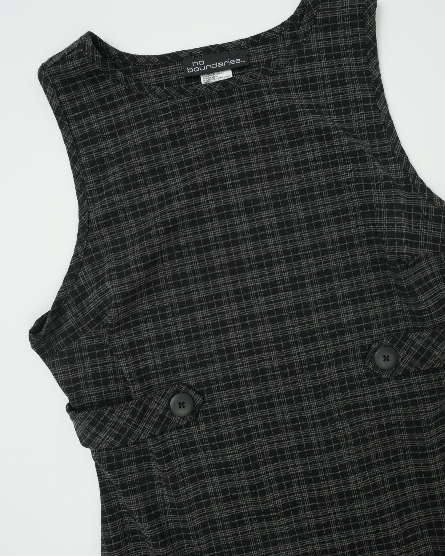 Vintage Plaid Mini Dress (M/L)