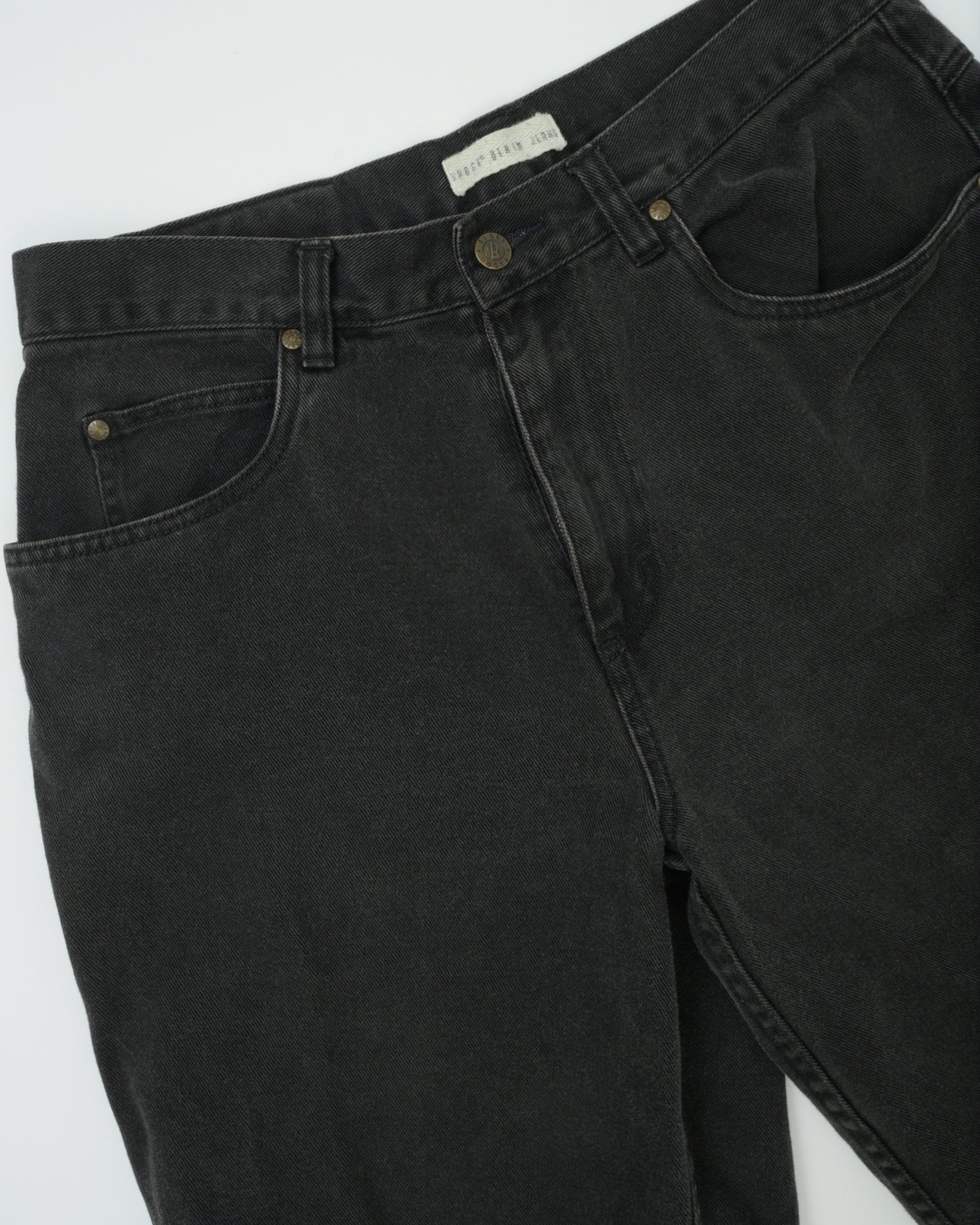 Vintage Charcoal Denim Shorts (M/L)