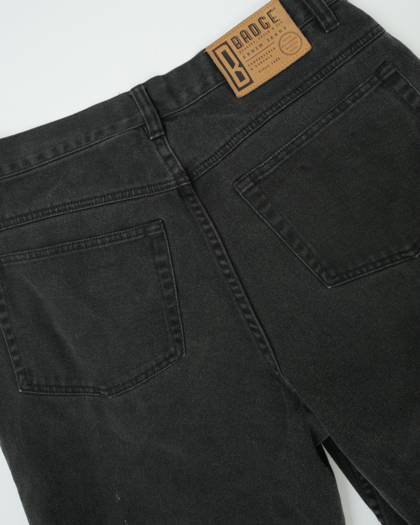 Vintage Charcoal Denim Shorts (M/L)