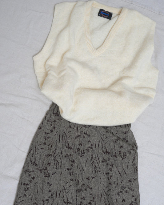 Vintage 90s Floral Skirt (XS)