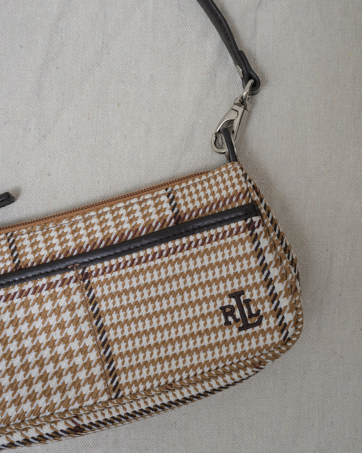Vintage Houndstooth RALPH LAUREN Baguette Bag