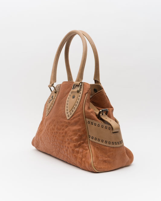 2000s FENDI Tan Etniko Du Jour Bag