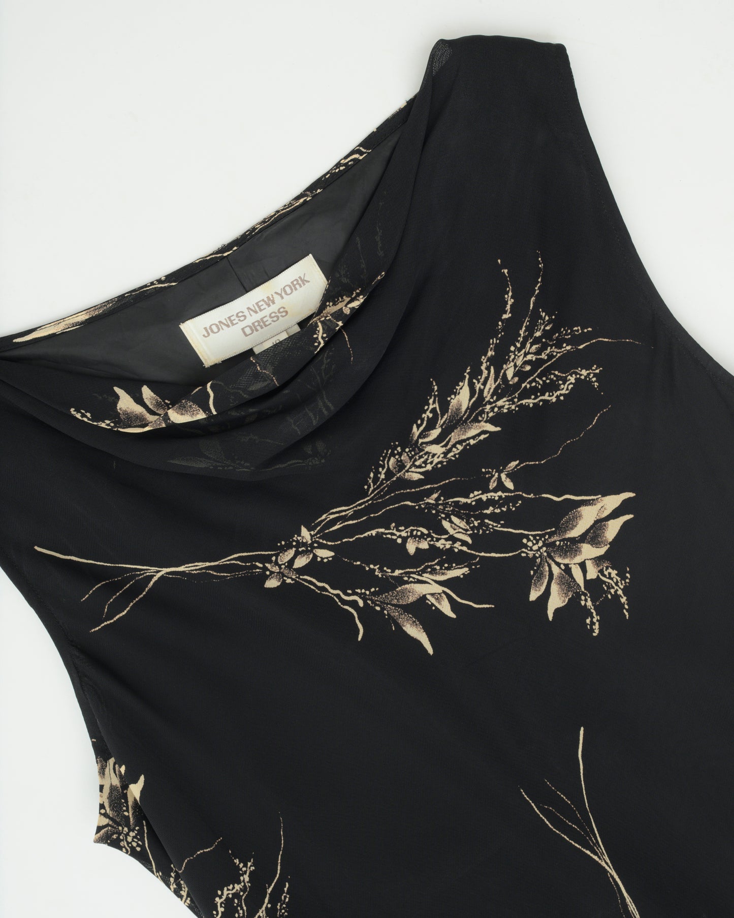 Vintage 90s Floral Chiffon Dress (S/M)