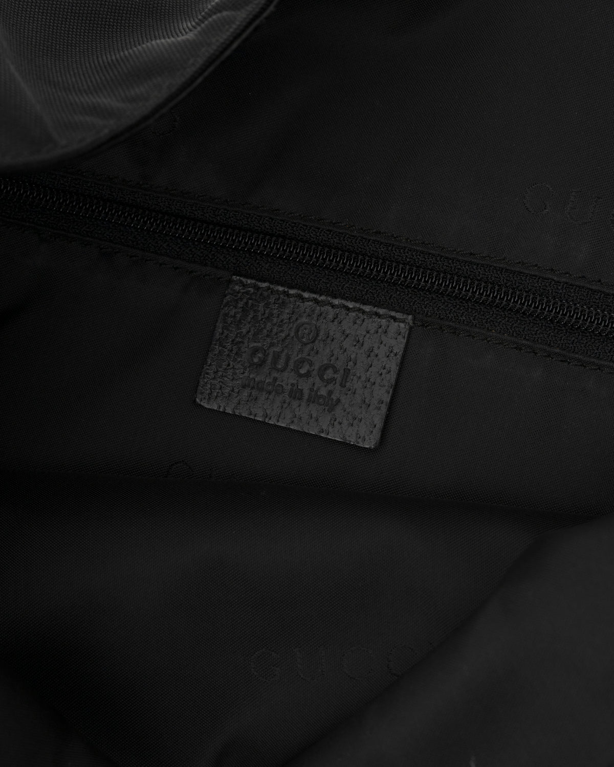 90s GUCCI Black Nylon & Leather Jackie Hobo Bag