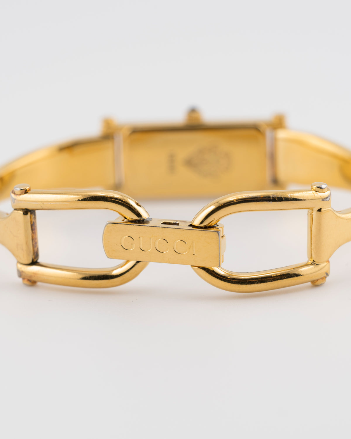 90s GUCCI 1500L Gold Bangle Watch