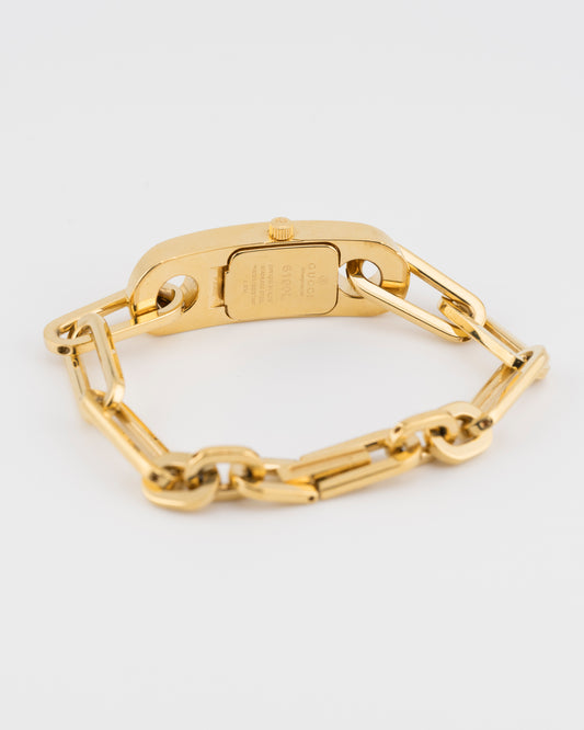 90s GUCCI 6100L Gold Chunky Chain Watch