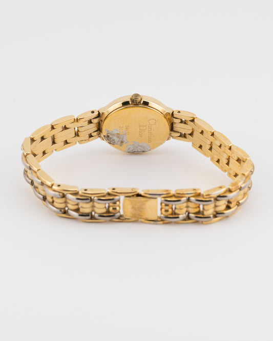 90s CHRISTIAN DIOR Gold Watch