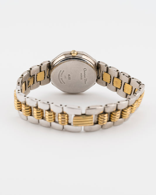 80s/90s CHRISTIAN DIOR Octagon Two Tone Watch