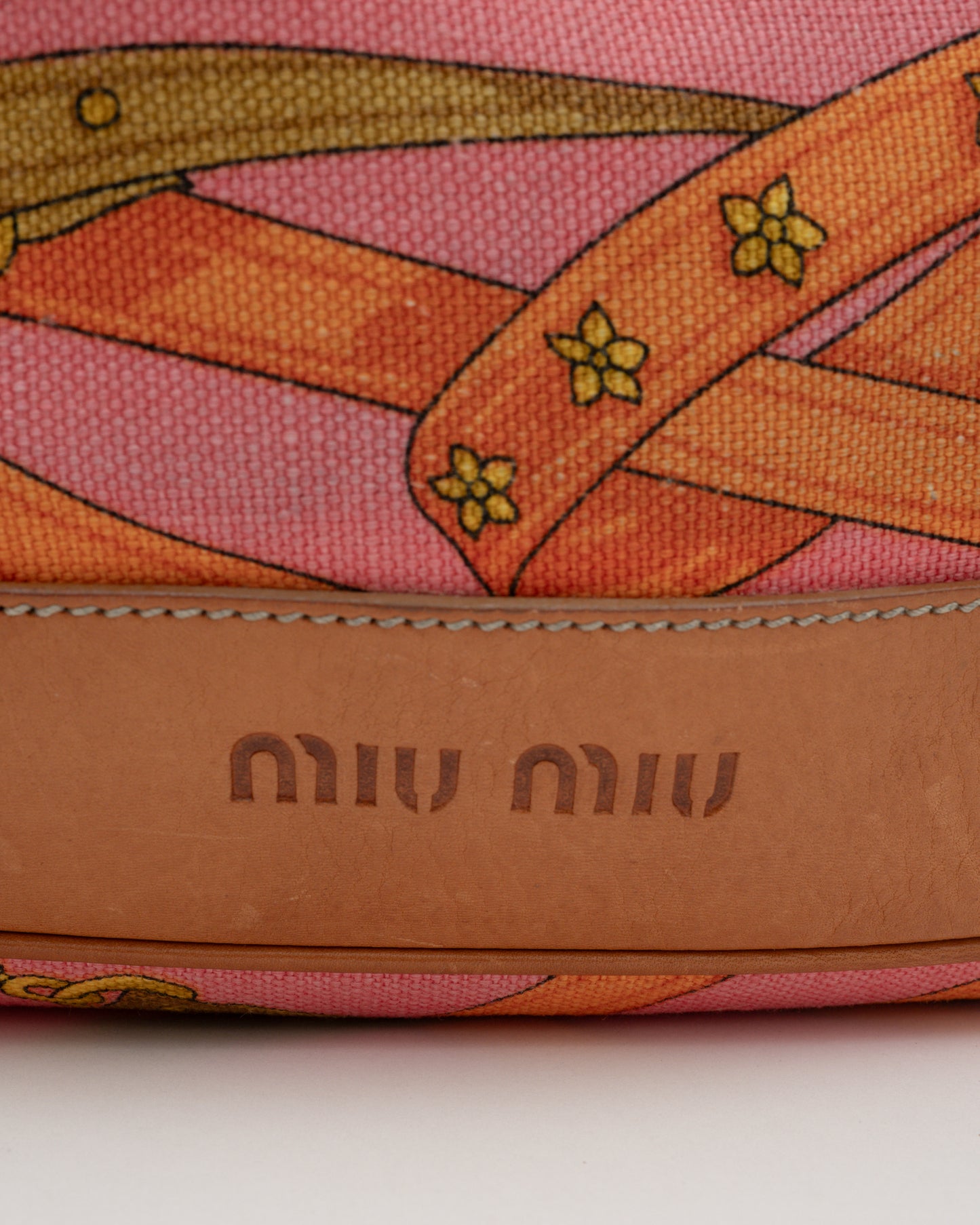 90s MIU MIU Equestrian Pink Shoulder Bag