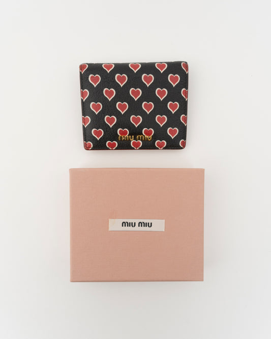 2019/2020 MIU MIU St.Cuori Heart Compact Wallet w/Box