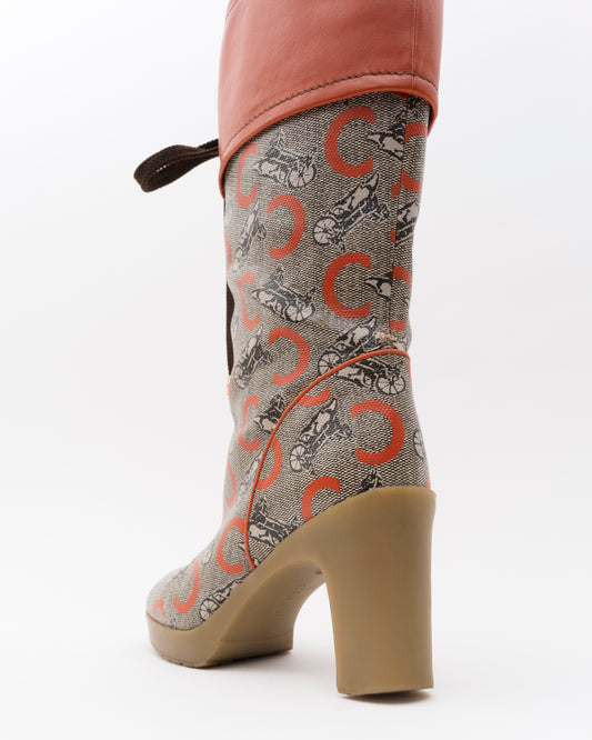 90s CELINE Horse Carriage Rainboots (6)