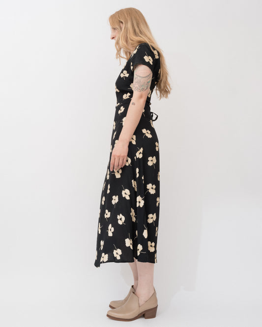 Vintage Floral Maxi Dress (XS/S)