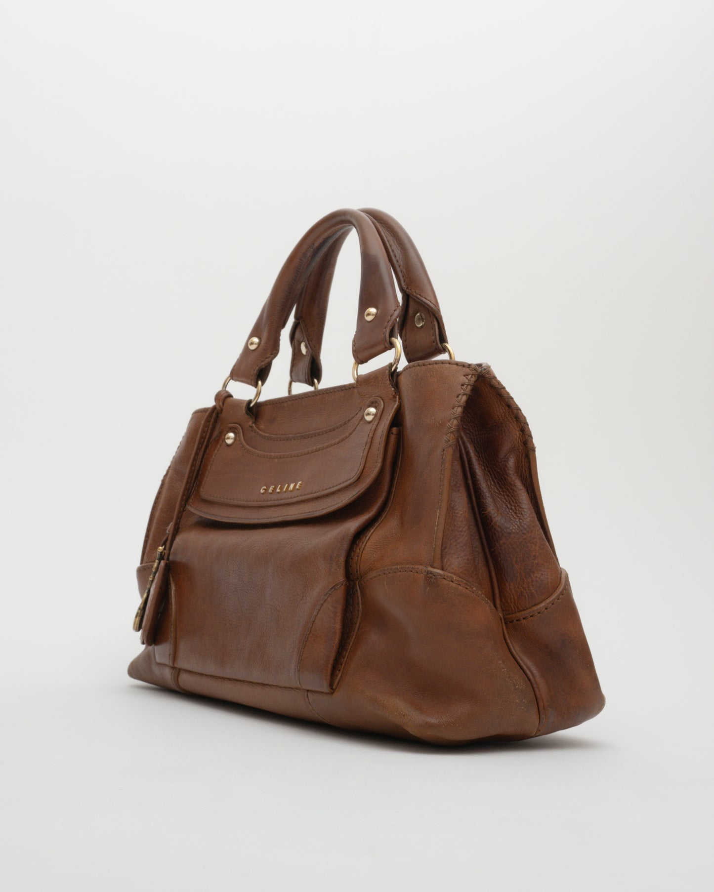 2000s CELINE Brown Boogie Bag w/Charm (as is)