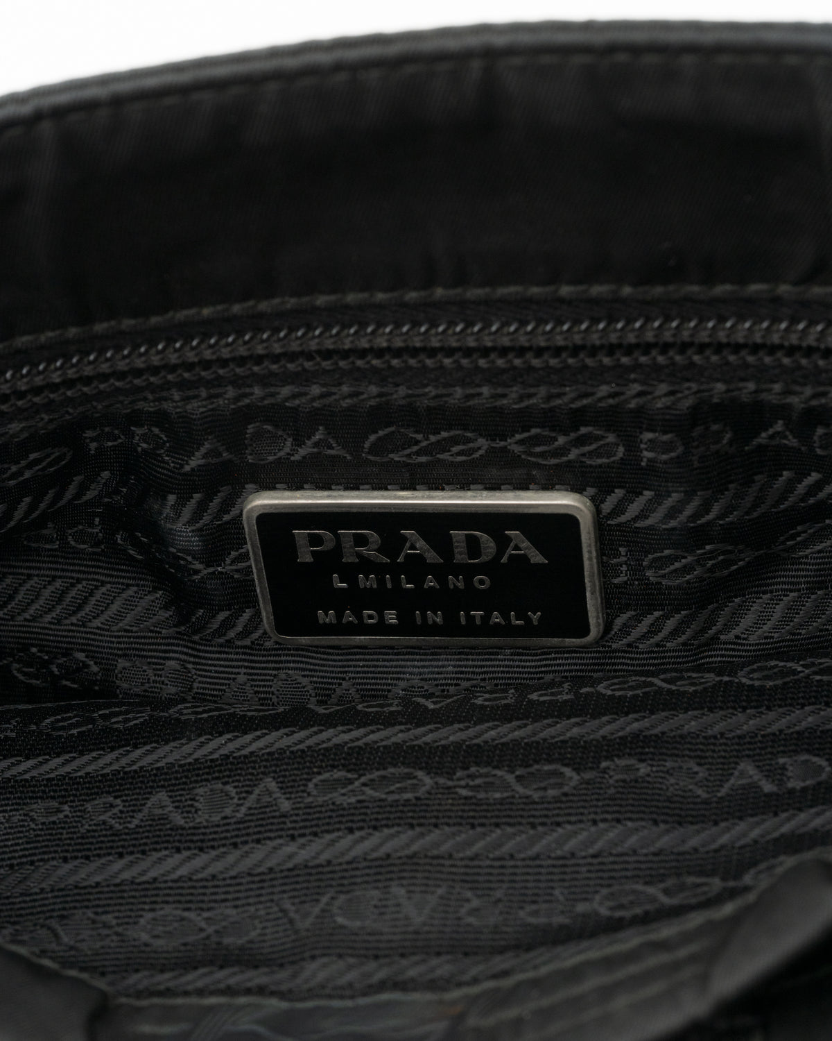 90s PRADA Black Tessuto Tote Bag