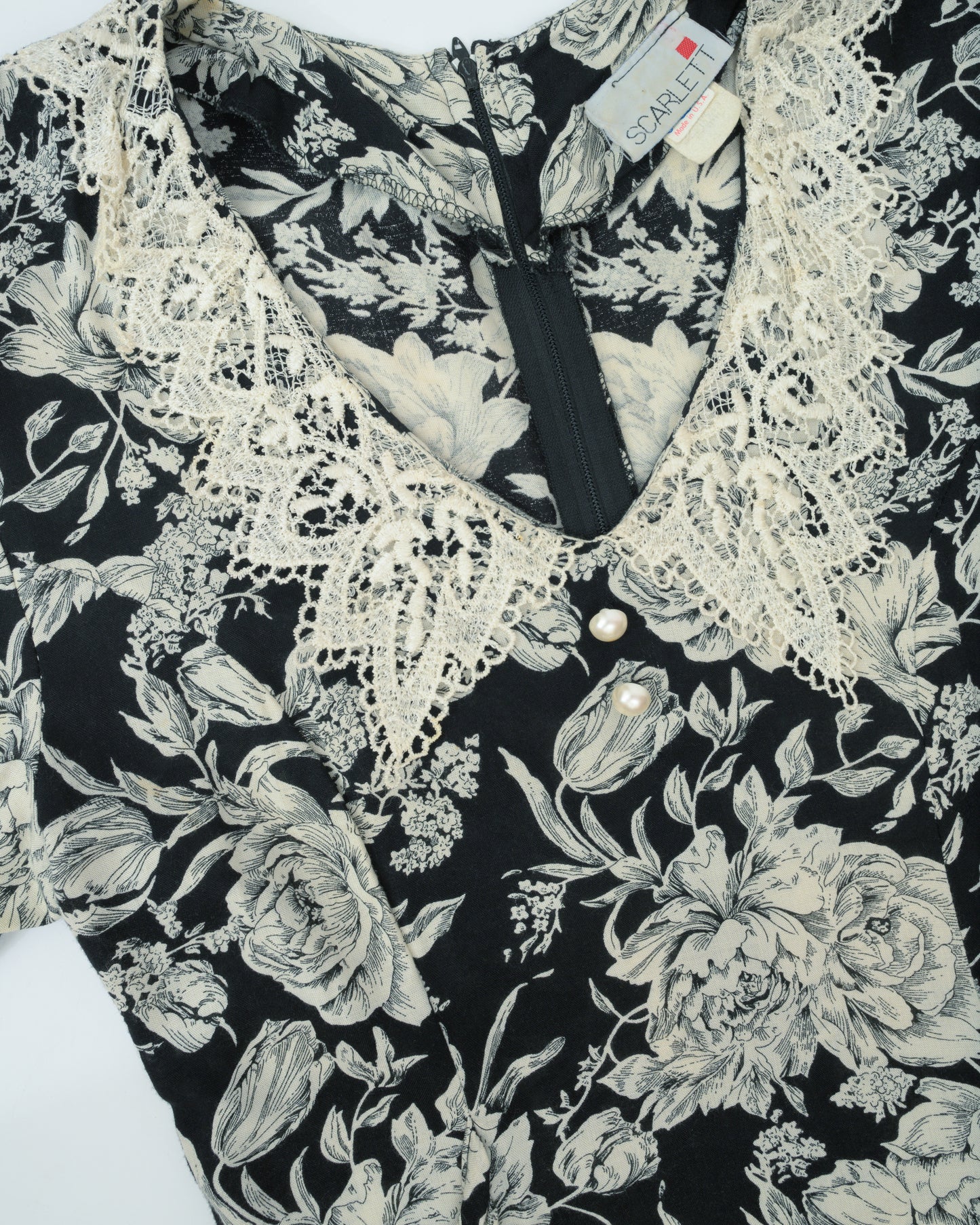 Vintage Floral Prairie Dress (S)