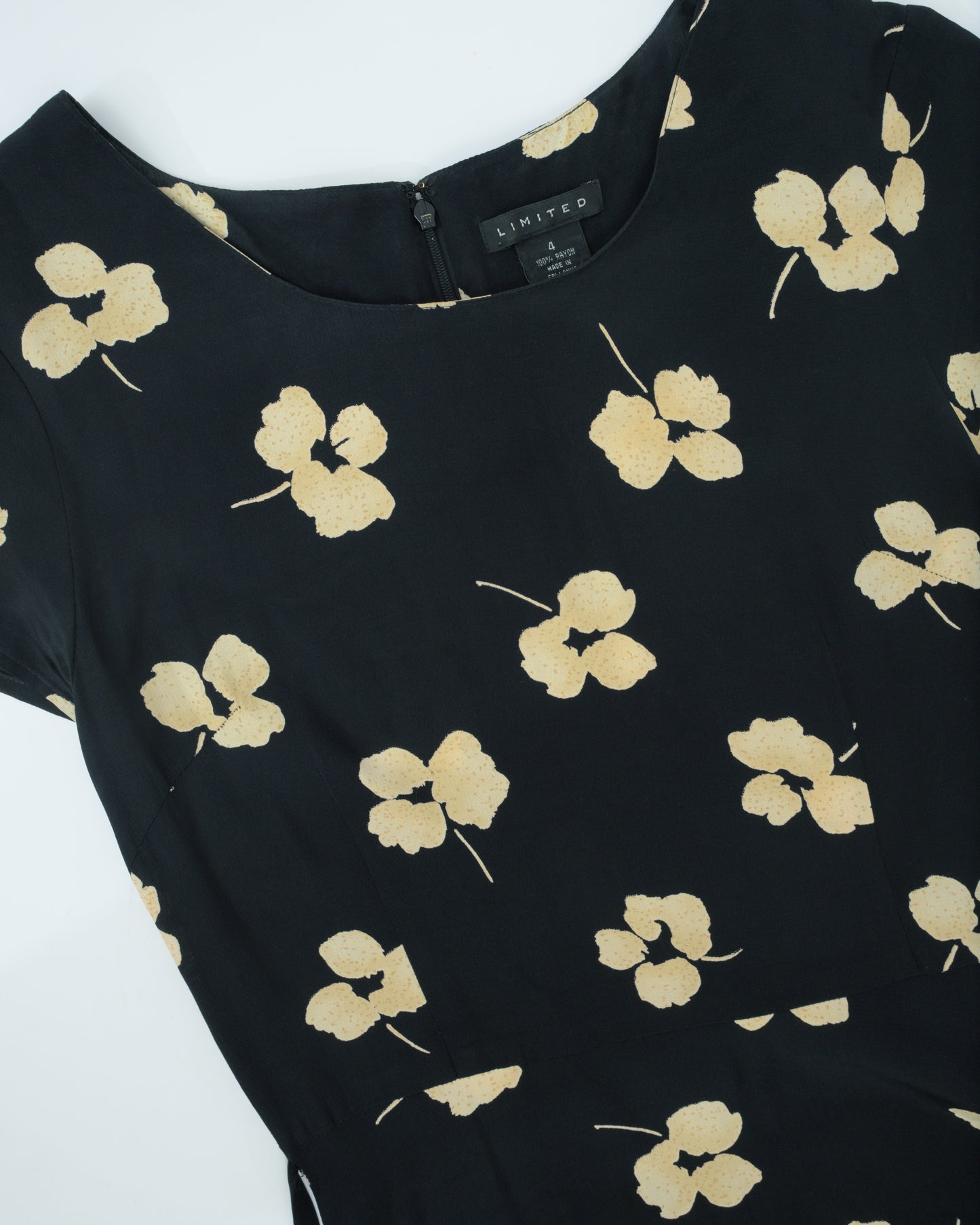 Vintage Floral Maxi Dress (XS/S)