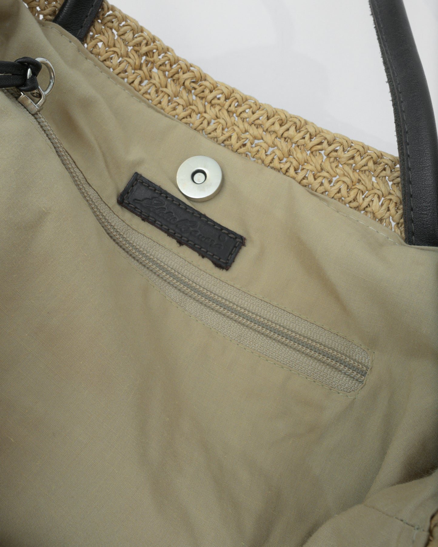 Vintage Large Raffia Bag