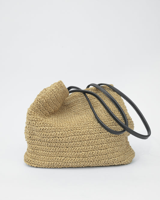 Vintage Large Raffia Bag