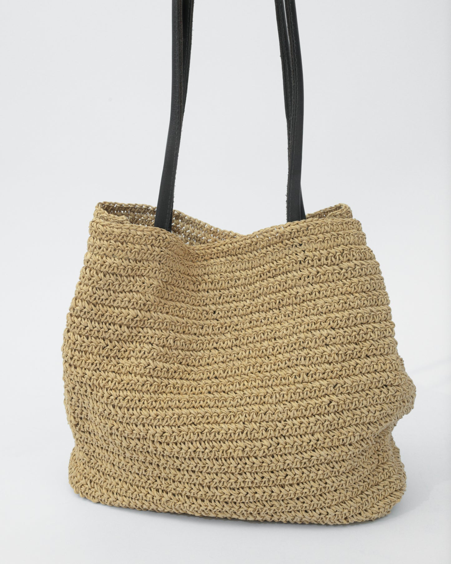 Vintage Large Raffia Bag