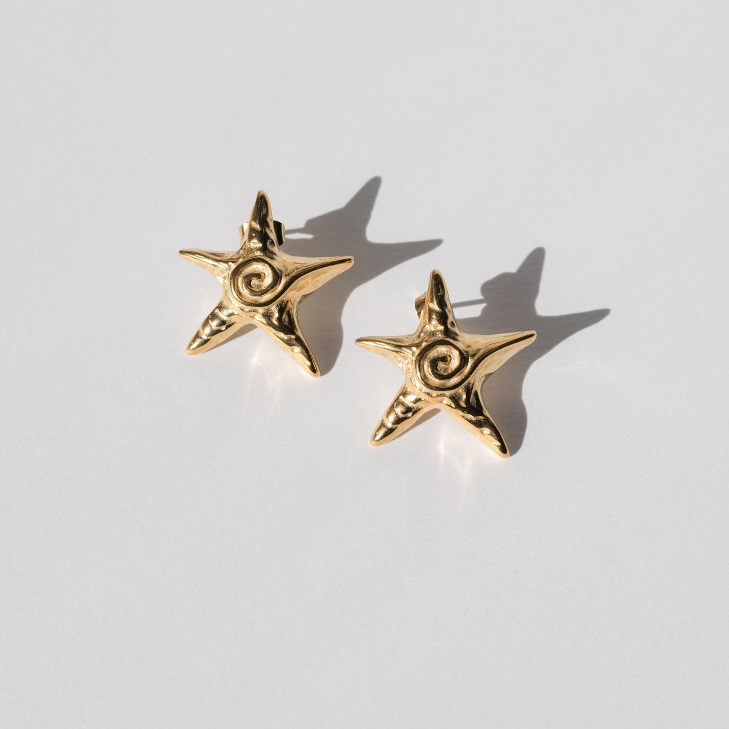 CC Gold Star Stainless Steel Earrings