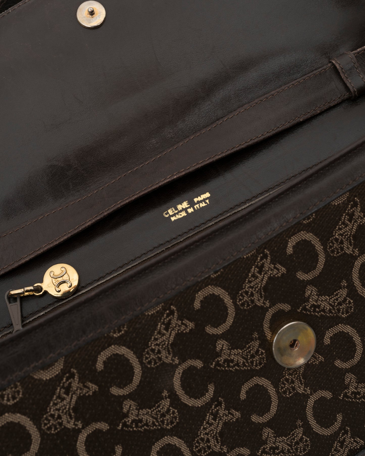 90s CELINE Brown Sulky Shoulder Bag