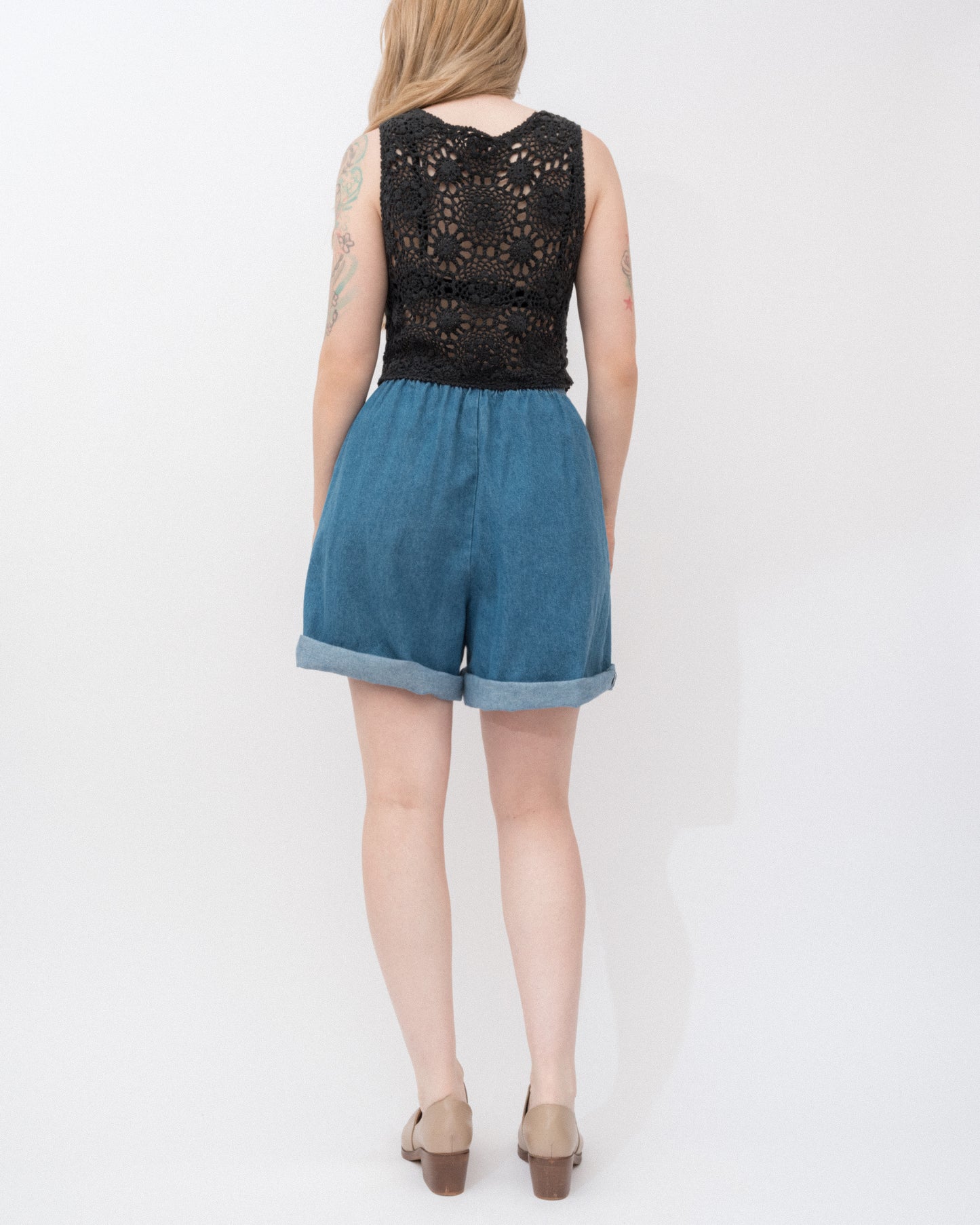 Vintage Crochet Lace Vest (S/M)