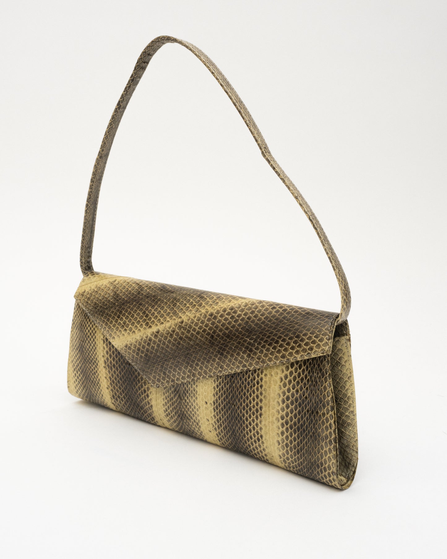 VTG AZIROO Snakeskin Baguette Bag