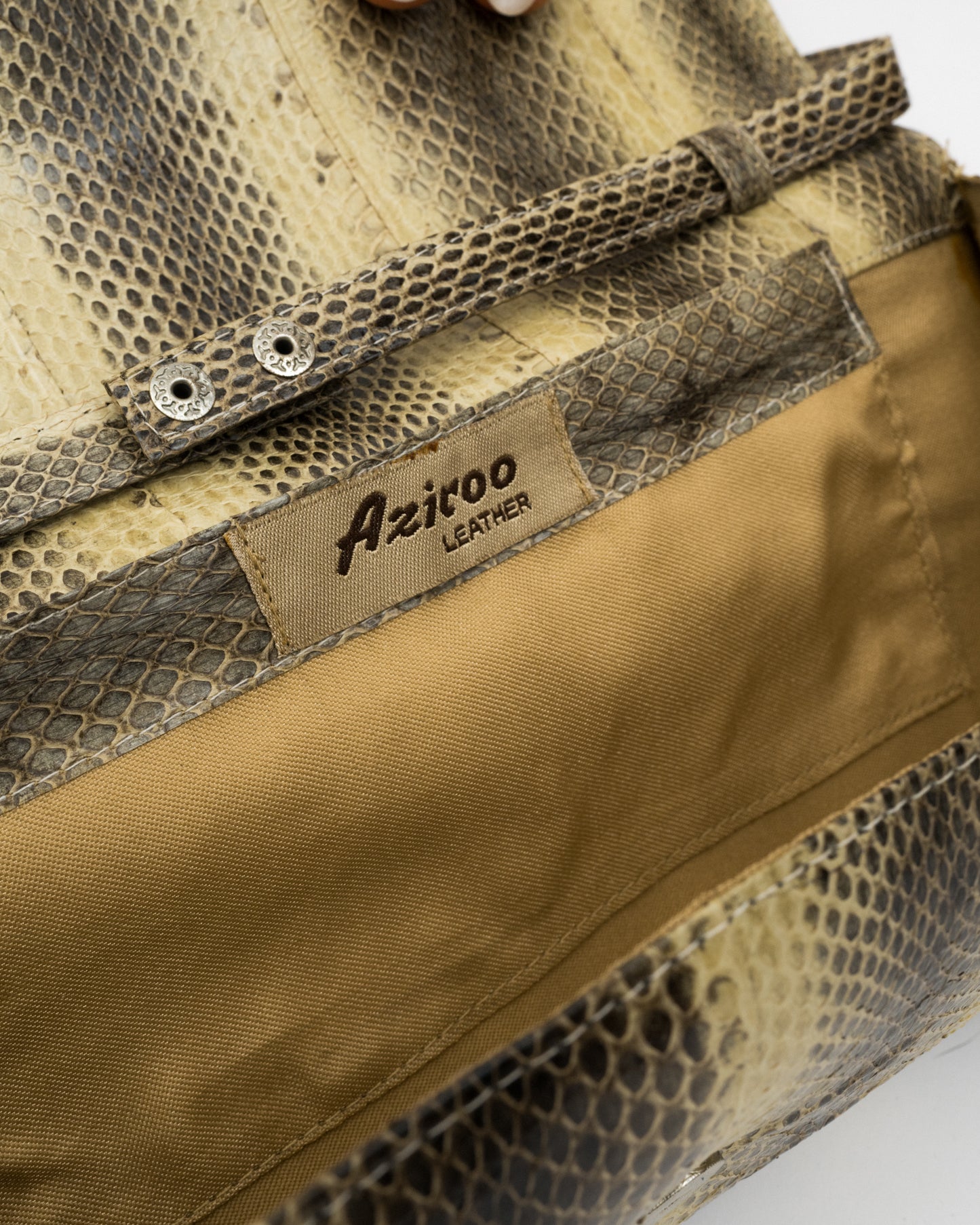 VTG AZIROO Snakeskin Baguette Bag