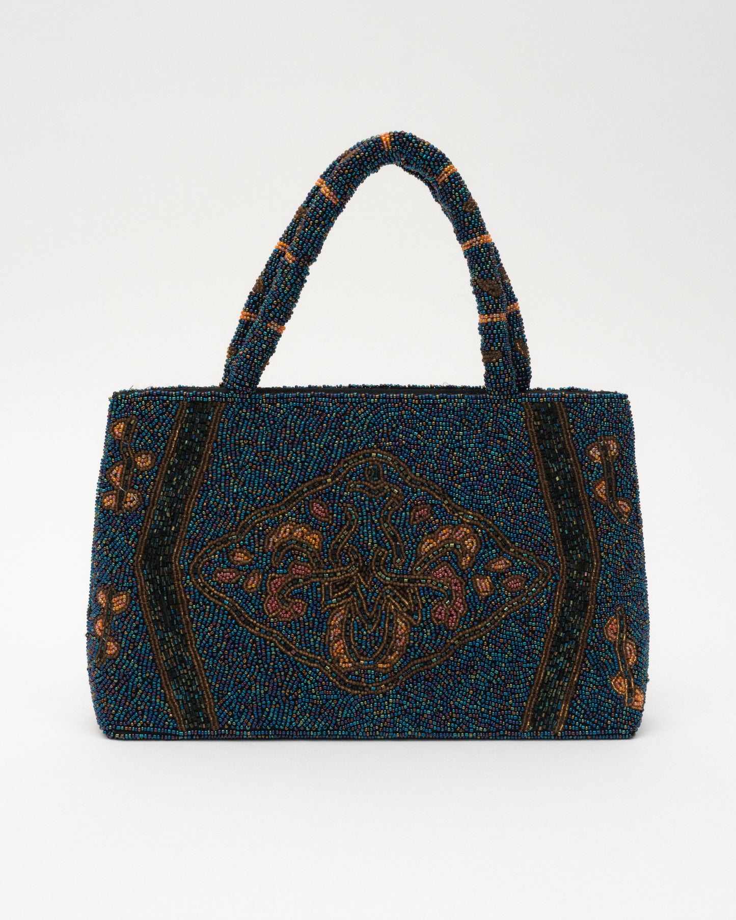 VTG Blue Beaded Purse