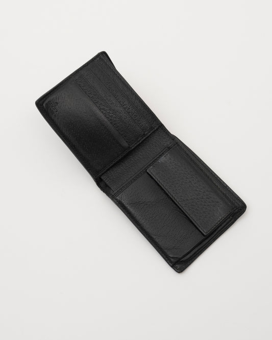 90s GUCCI Black Leather Marmont Wallet
