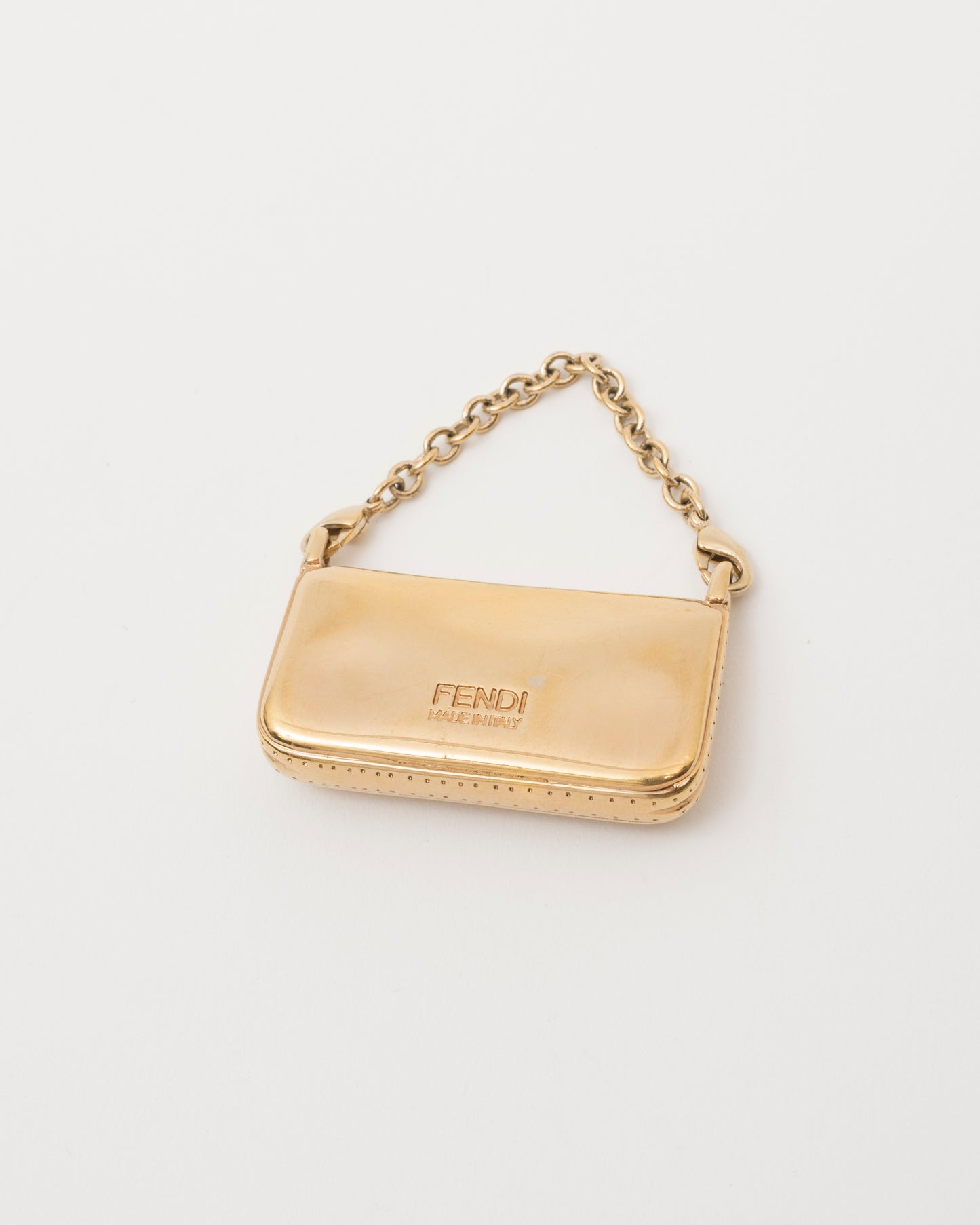 90s FENDI Gold Baguette Charm