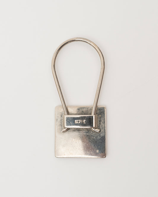 90s PRADA Brown Square Key/Bag Charm