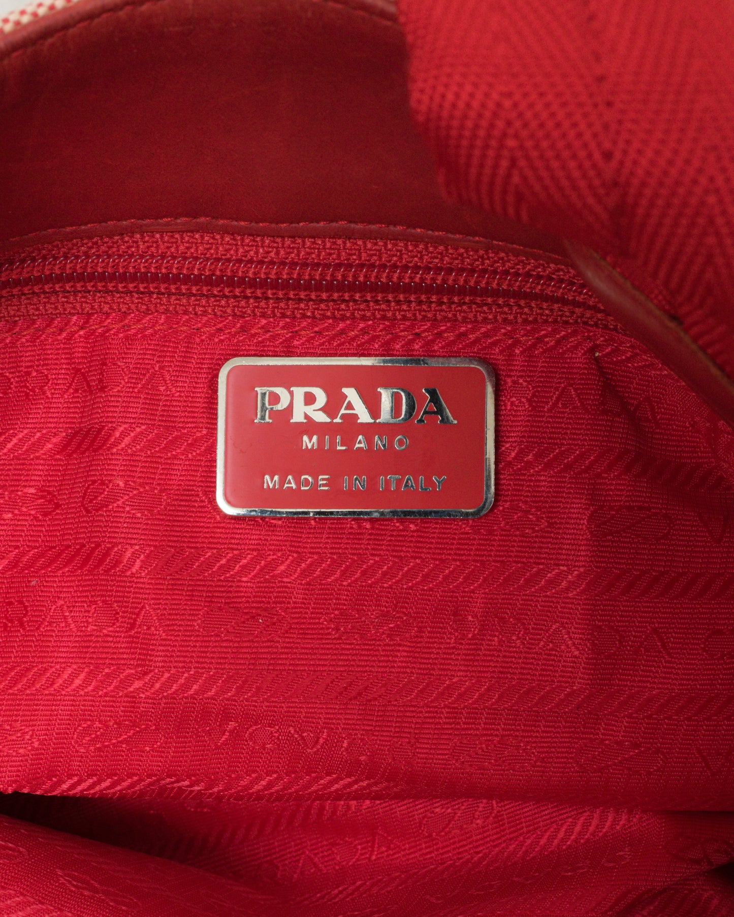 Vintage PRADA SPORT Red Canvas Bag