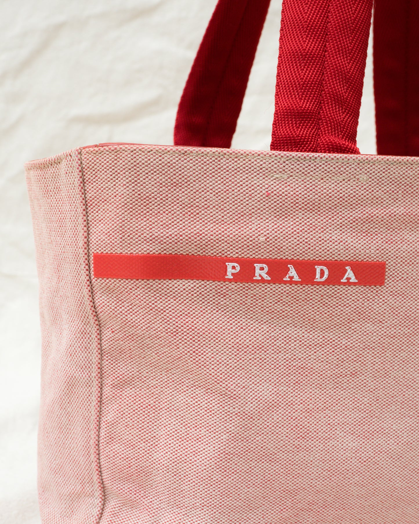 Vintage PRADA SPORT Red Canvas Bag