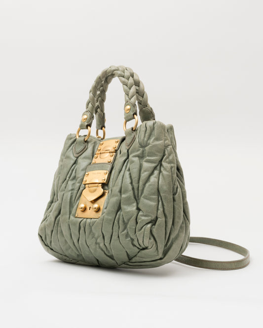 2000s MIU MIU Sage Matelasse Bag